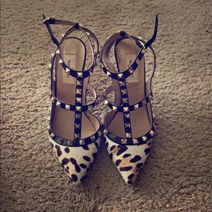 Valentino rockstud leopard 36.5